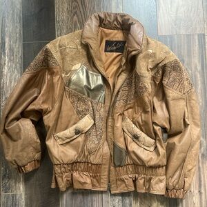 Vintage Winlit Brown Patchwork Jacket